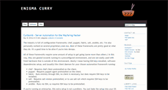 Desktop Screenshot of enigmacurry.com