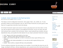 Tablet Screenshot of enigmacurry.com